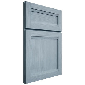 Shiloh Cabinetry Full Overlay Somerset White Oak Plain Cut Sky Door