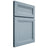 Shiloh Cabinetry Full Overlay Somerset White Oak Rift Cut Sky Door