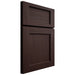 Shiloh Cabinetry Full Overlay Square Flat Alder Plain Cut Bistre Door