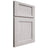 Shiloh Cabinetry Full Overlay Square Flat Alder Plain Cut Cotton Door