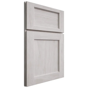 Shiloh Cabinetry Full Overlay Square Flat Alder Plain Cut Cotton Door