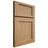 Shiloh Cabinetry Full Overlay Square Flat Alder Plain Cut Natural Door