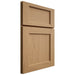 Shiloh Cabinetry Full Overlay Square Flat Alder Plain Cut Natural Door