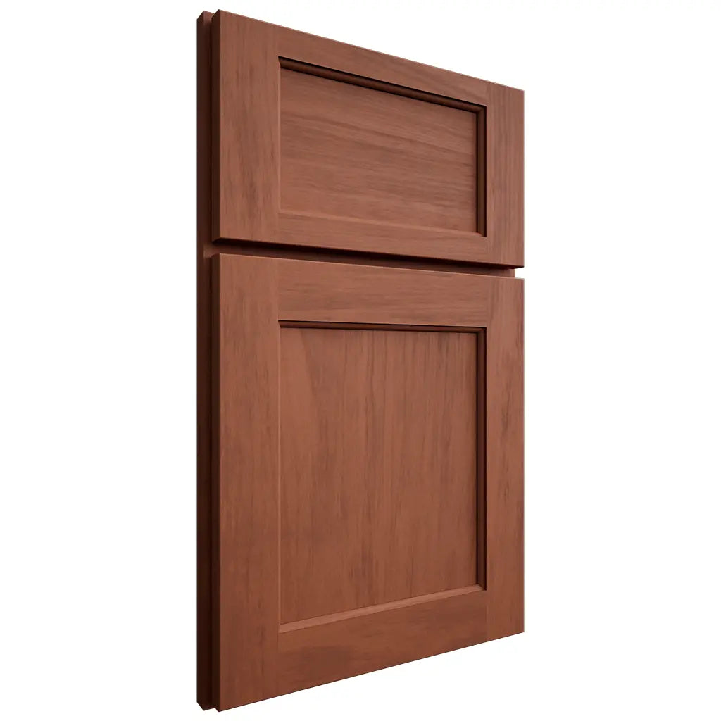 Shiloh Cabinetry Full Overlay Square Flat Alder Plain Cut Sierra Door