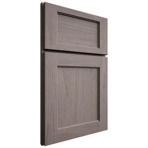 Shiloh Cabinetry Full Overlay Square Flat Alder Plain Cut Stonehenge Door