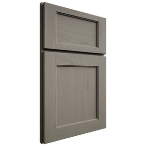 Shiloh Cabinetry Full Overlay Square Flat Alder Plain Cut Thyme Door