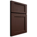 Shiloh Cabinetry Full Overlay Square Flat Alder Plain Cut Umber Door