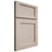 Shiloh Cabinetry Full Overlay Square Flat Alder Plain Cut White Sands Door