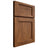Shiloh Cabinetry Full Overlay Square Flat Cherry Plain Cut Carob Door