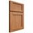 Shiloh Cabinetry Full Overlay Square Flat Cherry Plain Cut Medium Door