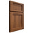 Shiloh Cabinetry Full Overlay Square Flat Hickory Plain Cut Burnt Sugar Door
