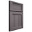 Shiloh Cabinetry Full Overlay Square Flat Hickory Plain Cut Cadet Door