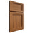 Shiloh Cabinetry Full Overlay Square Flat Hickory Plain Cut Chestnut Door