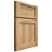 Shiloh Cabinetry Full Overlay Square Flat Hickory Plain Cut Natural Door