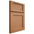 Shiloh Cabinetry Full Overlay Square Flat Maple Plain Cut Cashmere Door