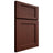 Shiloh Cabinetry Full Overlay Square Flat Maple Plain Cut Sable Door