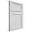 Shiloh Cabinetry Full Overlay Square Flat Paintable Polar Door