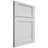 Shiloh Cabinetry Full Overlay Square Flat Paintable Pure White Door