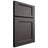 Shiloh Cabinetry Full Overlay Square Flat Paintable Urbane Bronze Door
