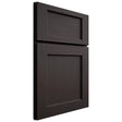 Shiloh Cabinetry Full Overlay Square Flat Poplar Plain Cut Carbon Door