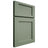Shiloh Cabinetry Full Overlay Square Flat Poplar Plain Cut Moss Door