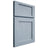 Shiloh Cabinetry Full Overlay Square Flat Poplar Plain Cut Sky Door
