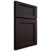 Shiloh Cabinetry Full Overlay Square Flat Red Oak Plain Cut Espresso Door