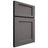 Shiloh Cabinetry Full Overlay Square Flat Walnut Plain Cut Cadet Door