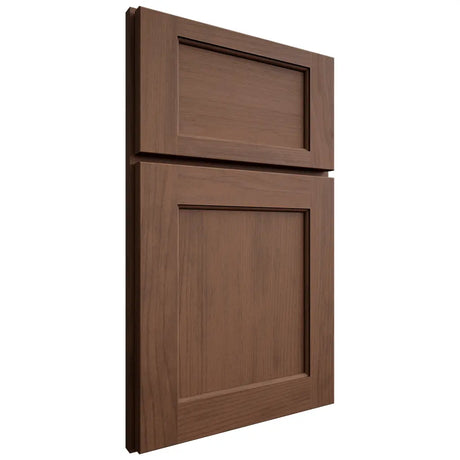 Shiloh Cabinetry Full Overlay Square Flat Walnut Plain Cut Natural Door