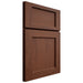 Shiloh Cabinetry Full Overlay Square Flat Walnut Plain Cut Rye Door