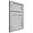 Shiloh Cabinetry Full Overlay Square Flat Walnut Plain Cut Stratus Door