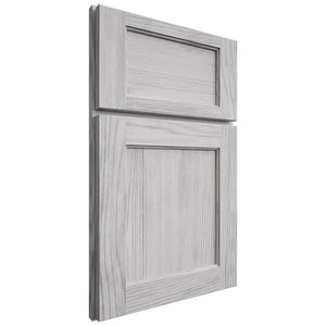 Shiloh Cabinetry Full Overlay Square Flat Walnut Plain Cut Stratus Door