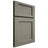 Shiloh Cabinetry Full Overlay Square Flat Walnut Plain Cut Thyme Door