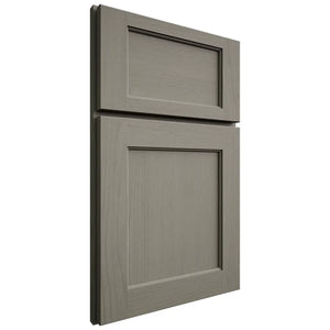 Shiloh Cabinetry Full Overlay Square Flat Walnut Plain Cut Thyme Door