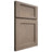 Shiloh Cabinetry Full Overlay Square Flat White Oak Plain Cut Almond Door