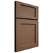 Shiloh Cabinetry Full Overlay Square Flat White Oak Plain Cut Autumn Door