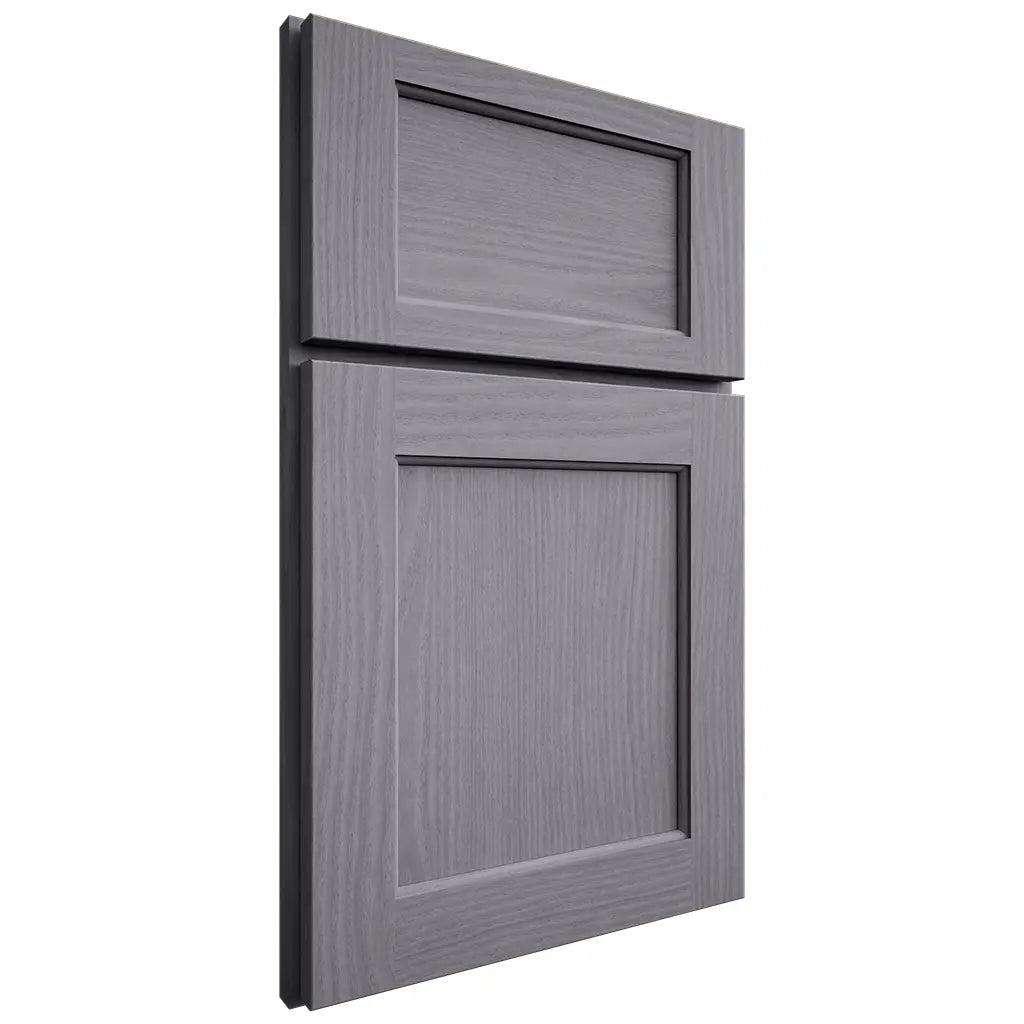 Shiloh Cabinetry Full Overlay Square Flat White Oak Plain Cut Cadet Door