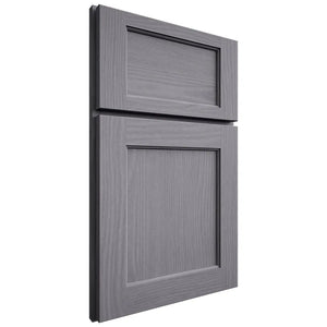 Shiloh Cabinetry Full Overlay Square Flat White Oak Plain Cut Cadet Door