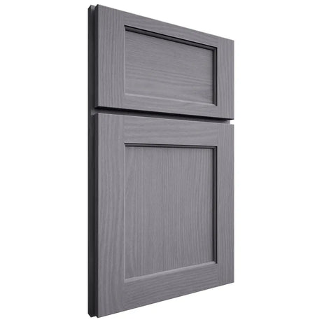 Shiloh Cabinetry Full Overlay Square Flat White Oak Plain Cut Cadet Door