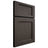 Shiloh Cabinetry Full Overlay Square Flat White Oak Plain Cut Creekside Door