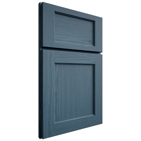 Shiloh Cabinetry Full Overlay Square Flat White Oak Plain Cut Hudson Door