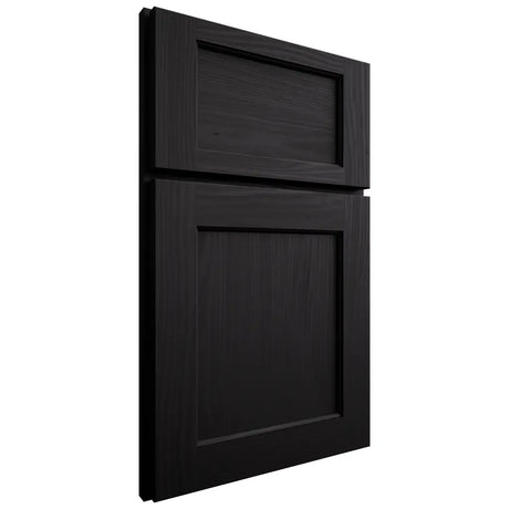 Shiloh Cabinetry Full Overlay Square Flat White Oak Plain Cut Ink Door
