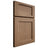 Shiloh Cabinetry Full Overlay Square Flat White Oak Plain Cut Medium Door