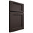 Shiloh Cabinetry Full Overlay Square Flat White Oak Plain Cut Morel Door