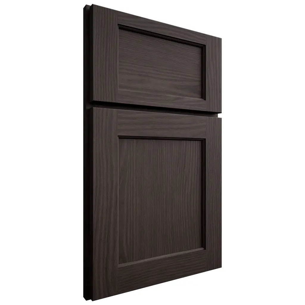 Shiloh Cabinetry Full Overlay Square Flat White Oak Plain Cut Morel Door