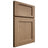 Shiloh Cabinetry Full Overlay Square Flat White Oak Plain Cut Natural Door