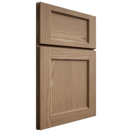 Shiloh Cabinetry Full Overlay Square Flat White Oak Plain Cut Natural Door