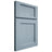 Shiloh Cabinetry Full Overlay Square Flat White Oak Plain Cut Sky Door