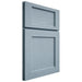Shiloh Cabinetry Full Overlay Square Flat White Oak Plain Cut Sky Door
