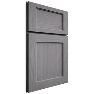 Shiloh Cabinetry Full Overlay Square Flat White Oak Plain Cut Sterling Door